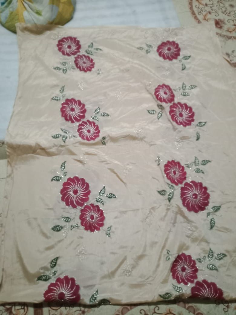 Rose bridal saree
